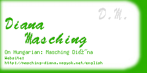diana masching business card